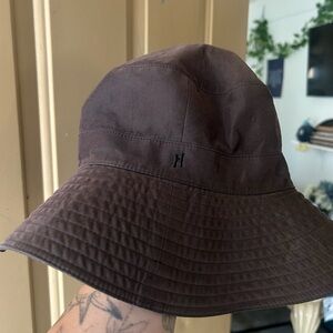 Hermes Dark Brown Bucket Hat